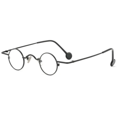 retro small round punk eyeglass frames alloy glasses carved frames vintage