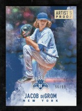 Jacob deGrom /99 2017 Diamond Kings Artist's Proof Gold #113 SP Baseball Card