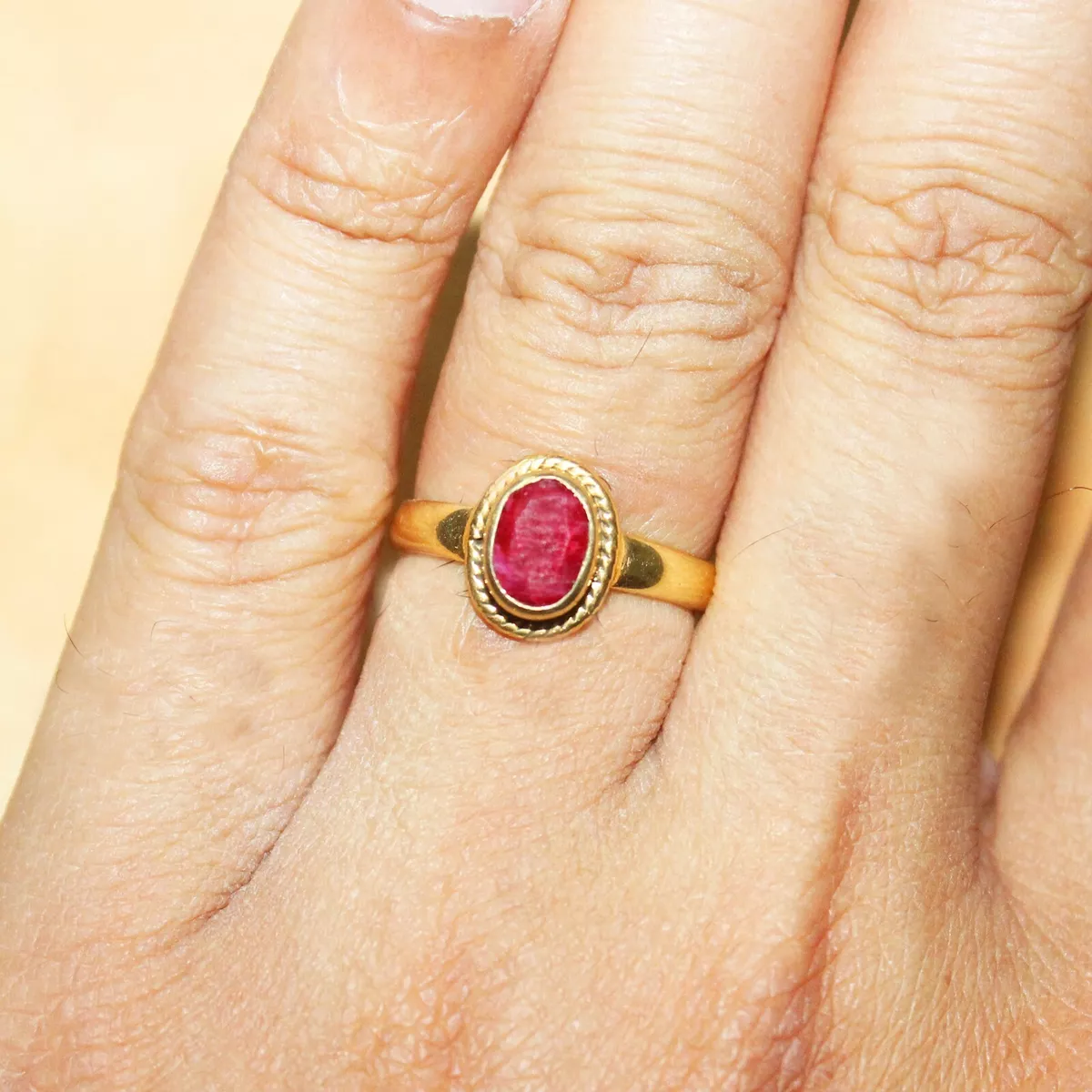 Solid gold gemstone rings outlet