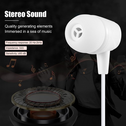2 X USB-C Wired Stereo Earbuds Headphone w/ Mic For Samsung Galaxy S22 S21 Ultra - Picture 4 of 16