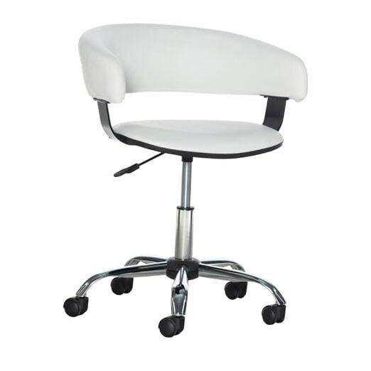 Gas Lift Desk Chair Medium White