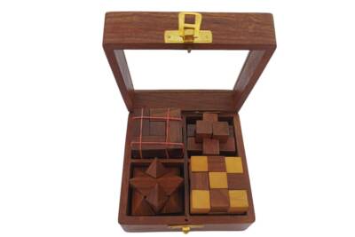 Puzzle Game 4 In On 3D Wooden Skill Creativity Memory Cube Puzzle Game ...