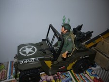 VINTAGE  ACTION MAN team gi joe geyperma TRANSPORT COMMAND JEEP and action man