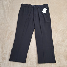 Chaps Ralph Lauren Pants Men's 33x30 Black NWT Slim Flat Front Business Formal