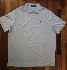 Polo Ralph Lauren Men's Classic Fit Soft Cotton Polo Shirt Light Blue, Size XL