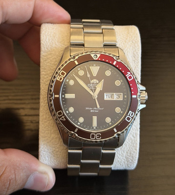 Orient RA-AA0814R39B Automatic Red Dial Stainless Steel Watch