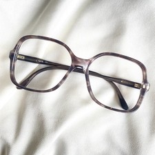 Vintage Unisex Charcoal Eyeglasses Frames Glasses Square 54 20 New Old Stock