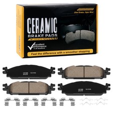 Front Brake Pads Ceramic With Hardware For 2011 - 2019 Ford Explorer Flex Taurus Front Brake Pads Ceramic With Hardware For 2011 - 2019 Ford Explorer Flex Taurus