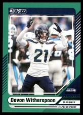 2024 Donruss #144 Devon Witherspoon Press Proof Green
