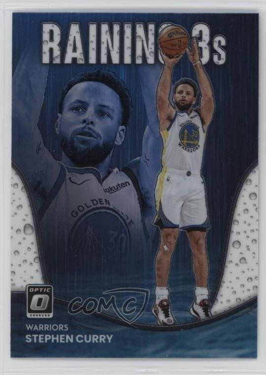 2022-23 Panini Donruss Optic Raining 3s Stephen Curry #1 08wd