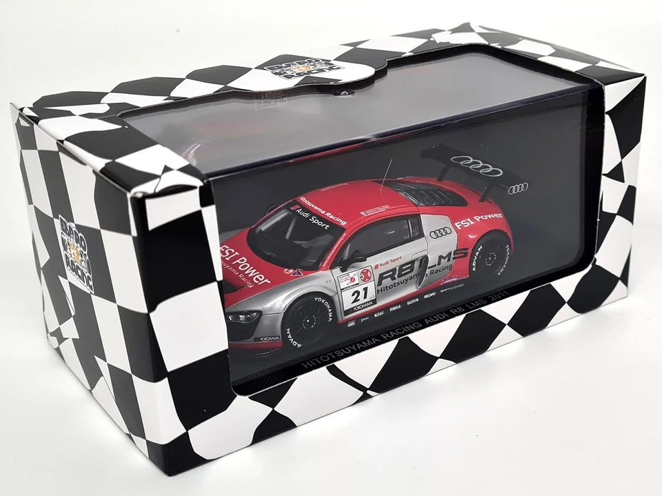 Ebbro 1/43 Audi R8 LMS 2011 Hitotsuyama Racing #21 Resin Scale Model Race Car - Image 2 of 4