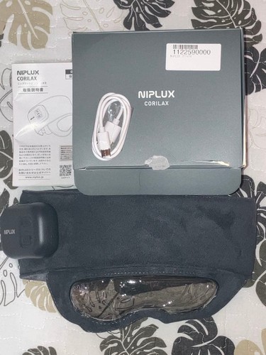 NIPLUX Corelax Eye Warmer Relaxing Rechargeable Cordless Head Care Used BOX k66