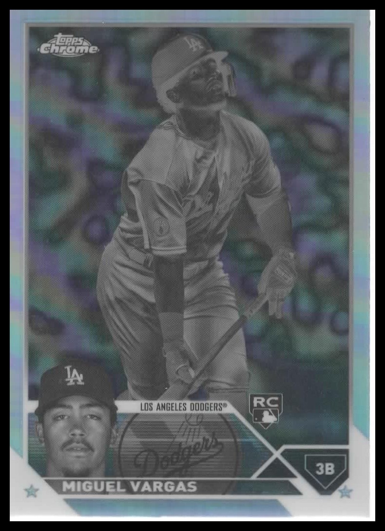 2023 Topps Chrome #161 Miguel Vargas Negative Refractors