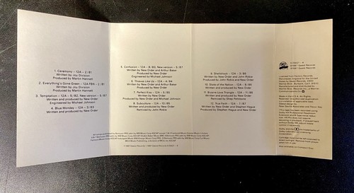 New Order - Substance - 1987 - Cassette Tape Qwest Records 9 25621-4 - Picture 6 of 6