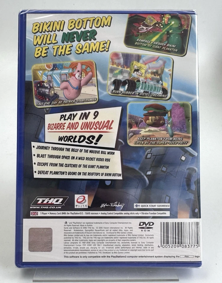 PS2 SpongeBob SquarePants Creature From The Krusty Krab, New And Factory Sealed - Image 2 of 4