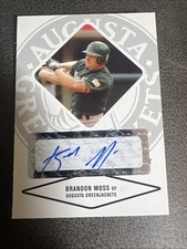 2004 Just #55 Brandon Moss Augusta Green Jackets Signed Auto *J2222