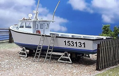 Osborn Lobster Boat Lower Hull Kit - N Scale Model Railroad Vehicle - #3124