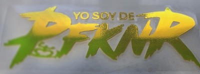 Yo soy de P fkn R with Boricua Coqui Vinyl Decal Puerto Rico Auto Sticker