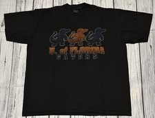 Vintage 90s University Of Florida Gators NCAA Black Single Stitch Size XL Rare