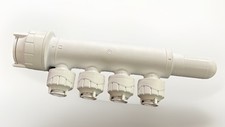 POLYPIPE 22mm x 10mm 4 Port in Line Manifold (SOCKET/SPIGET) PB7622104 - VAT INC