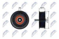 NTY RNK-ME-028 Umlenk-/FüHrungsrolle, Keilriemen FüR MERCEDES-BENZ
