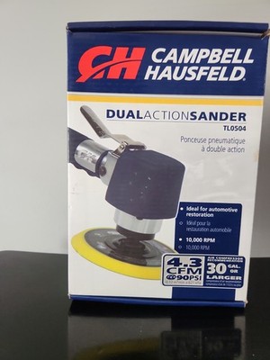Campbell Hausfeld TL0504 Dual Action Air Sander 6'' Pneumatic 10,000 RPM Brand Ne