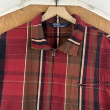 Polo Ralph Lauren Jacket Mens XL Red Plaid 10...