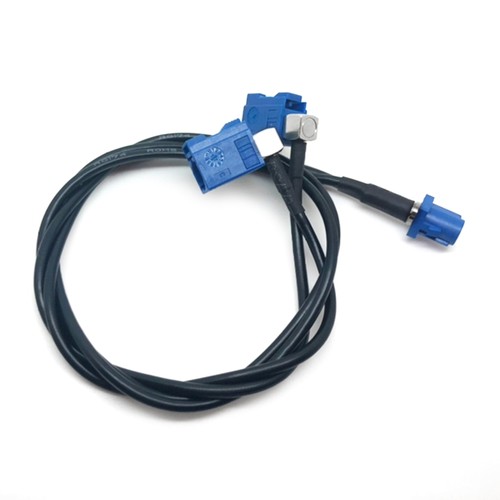 19.69inch (50cm) Fakra C Male to Dual Female Jack Y Shape Splitter Cable RG174 - Picture 6 of 8