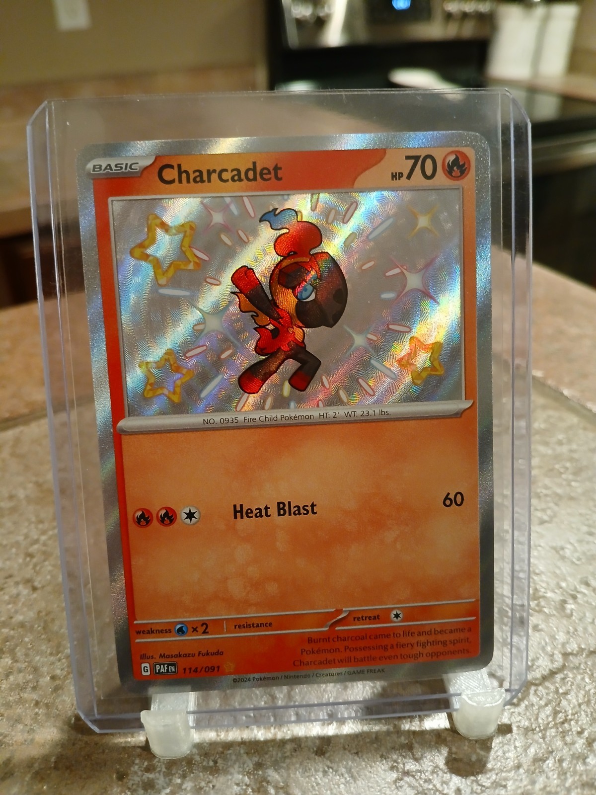 Pokemon TCG Charcadet 114/091 SV Paldean Fates Baby Shiny