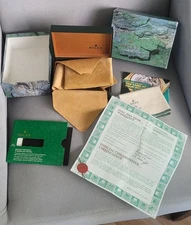 Vintage 100% Genuine ROLEX Watch Box set and U (1997) certificate in great shape