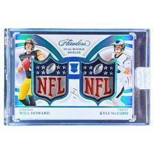 2025 Panini Flawless Will Howard Kyle McCord Dual Rookie Shields 1/1 #23 MEM RC