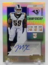 2018 Panini Contenders MICAH KISER Rookie RC Championship Ticket Auto /49 Rams