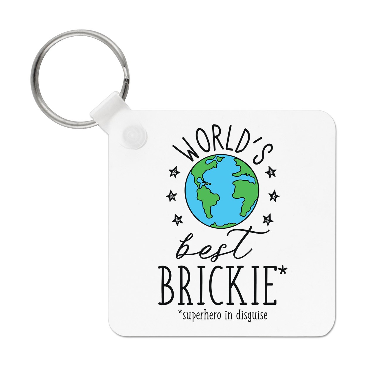 World's Best Brickie Keyring Key Chain Funny Joke Best Builder Bricklayer