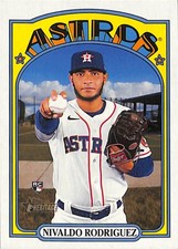2021 Topps Heritage High Number #675 Nivaldo Rodriguez Houston Astros Rookie