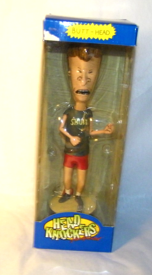 NECA HEAD KNOCKERS BEAVIS AND BUTTHEAD BUTTHEAD HAND PAINTED RESIN