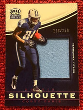 2017 Crown Royale Jumbo ROOKIE Silhouette Jersey Corey Davis Jersey /250 (1510)