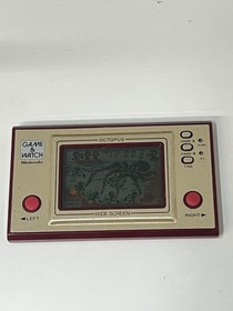 1981 Nintendo Game&Watch OCTOPUS Wide Screen works great good condition