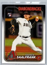 Andrew Saalfrank 406 2024 Topps RC Rookie Arizona Diamondbacks Card