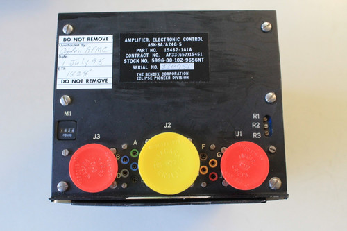 BENDIX  ELECTRONIC CONTROL AMPLIFIER  P/N  15482-1A1A    1998 OVERHAUL TAG