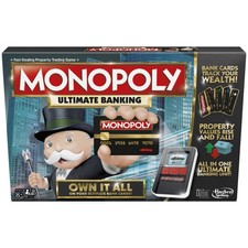 Hasbro Gaming Monopoly Ultimate Banking Edition Board Game for Families and Kids
