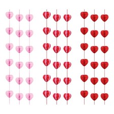Pack of 10 Romantics Honeycomb Heart Decorations for Wedding Valentine Event