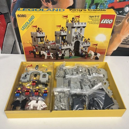Vtg 1984 LEGO 6080 King's Castle 100% Complete w/ Box & Instructions