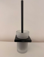 hansgrohe AddStoris Wall Mounted Toilet Brush Holder Matt Black - 41752670 (£64)
