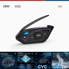 EJEAS Mesh3.0 Motorcycle Helmet Intercom 8People7000m Talk Bluetooth Headset