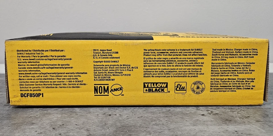 DeWALT Atomic 20V 1/4" Impact Kit w/ bag, 5Ah Battery & Charger DCF850P1 2025 - Image 4 of 4