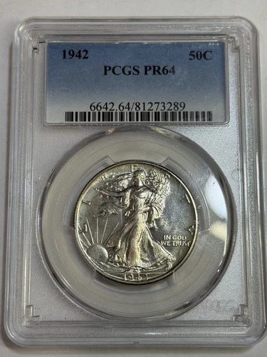 1942-P Walking Liberty Half Dollar — photo from the most recent tracked eBay sale