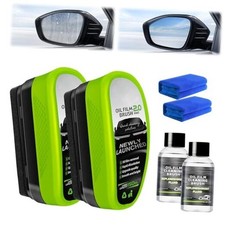 2 Set Oil-Free Car Glass Brushes, Upgrade 2.0 Clear Vision Glass Cleaner, Oil