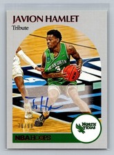 2021 Chronicles Draft Javion Hamlet Hoops Retro Autographs Red #/99 #HR-JHA