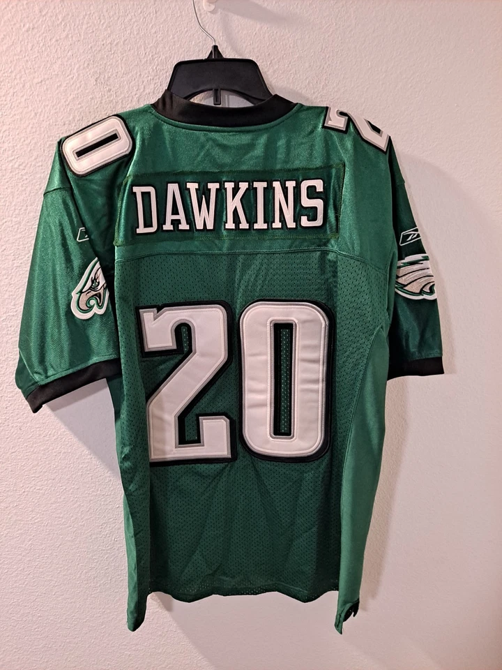 VTG Reebok Philadelphia Eagles Brian Dawkins 20 On Field Authentic Jersey Men 52 - Image 2 of 4