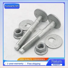 2x WHT001761 Lower Rear Eccentric Camber Bolt Nut Kit Fits Volkswagen Audi Seat